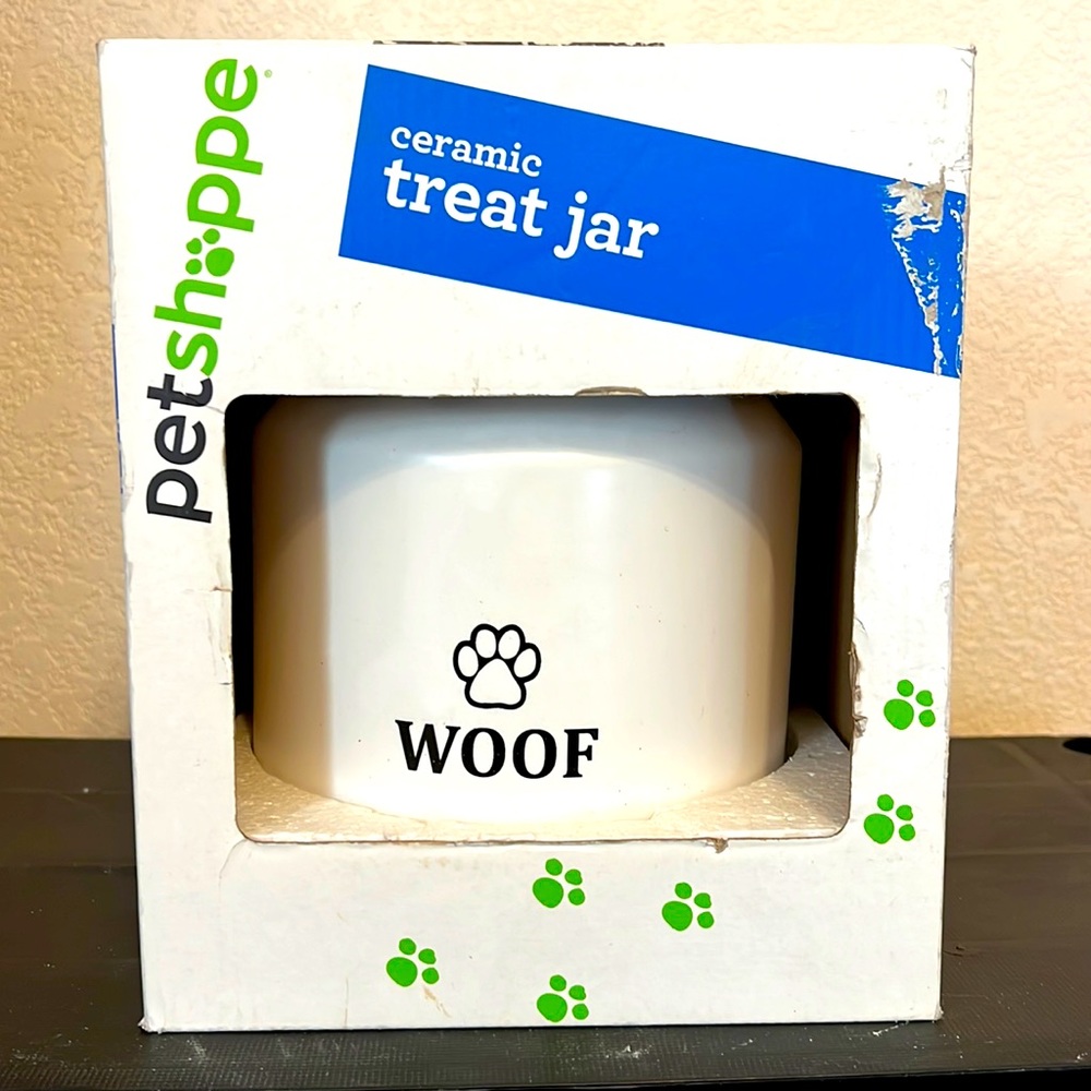 Pet Shoppe ceramic treat jars